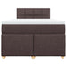 Pat box spring cu saltea, maro închis, 120x190 cm, textil - WALTI WALTI