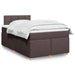 Pat box spring cu saltea, maro închis, 120x190 cm, textil - WALTI WALTI