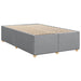 Pat box spring cu saltea, gri deschis, 120x190 cm, textil - WALTI WALTI