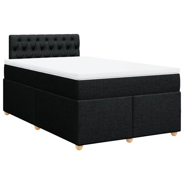 Pat box spring cu saltea, negru, 120x190 cm, catifea - WALTI WALTI