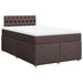 Pat box spring cu saltea, maro închis, 120x190 cm, textil - WALTI WALTI