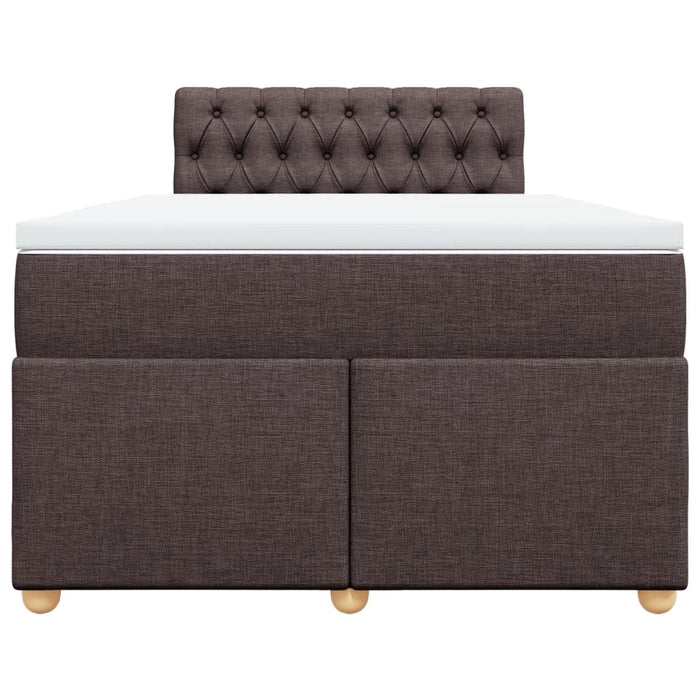 Pat box spring cu saltea, maro închis, 120x190 cm, textil - WALTI WALTI