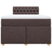 Pat box spring cu saltea, maro închis, 120x190 cm, textil - WALTI WALTI