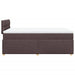 Pat box spring cu saltea, maro închis, 120x190 cm, textil - WALTI WALTI