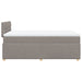 Pat box spring cu saltea, taupe, 120x190 cm material textil - WALTI WALTI