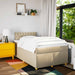 Pat continental cu saltea, crem, 120x190 cm, textil - WALTI WALTI