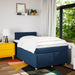 Pat box spring cu saltea, albastru, 120x190 cm, material textil - WALTI WALTI