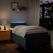 Pat box spring cu saltea, albastru, 120x190 cm, material textil - WALTI WALTI