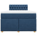 Pat box spring cu saltea, albastru, 120x190 cm, material textil - WALTI WALTI