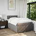 Pat box spring cu saltea, taupe, 120x190 cm material textil - WALTI WALTI