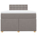 Pat box spring cu saltea, taupe, 120x190 cm material textil - WALTI WALTI