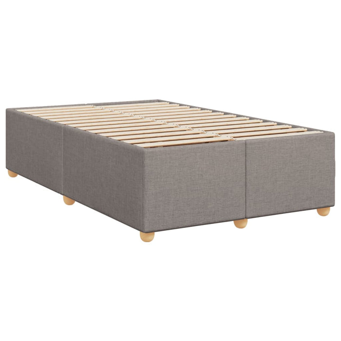 Pat box spring cu saltea, taupe, 120x190 cm material textil - WALTI WALTI