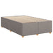 Pat box spring cu saltea, taupe, 120x190 cm material textil - WALTI WALTI