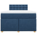 Pat box spring cu saltea, albastru, 120x190 cm, material textil - WALTI WALTI