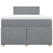 Pat continental cu saltea, gri deschis, 120x200 cm, textil - WALTI WALTI