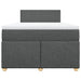 Pat box spring cu saltea, gri închis, 120x200 cm, textil - WALTI WALTI