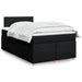 Pat box spring cu saltea, negru, 120x200 cm, textil - WALTI WALTI