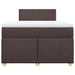 Pat box spring cu saltea, maro închis, 120x200 cm, textil - WALTI WALTI