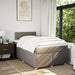 Pat box spring cu saltea, gri taupe, 120x200 cm, textil - WALTI WALTI