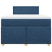 Pat box spring cu saltea, albastru, 120x200 cm, textil - WALTI WALTI