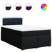 Pat box spring cu saltea, negru, 120x200 cm, textil - WALTI WALTI
