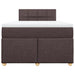 Pat box spring cu saltea, maro închis, 120x200 cm, textil - WALTI WALTI