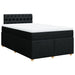 Pat box spring cu saltea, negru, 120x200 cm, textil - WALTI WALTI