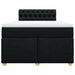 Pat box spring cu saltea, negru, 120x200 cm, textil - WALTI WALTI