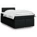 Pat box spring cu saltea, negru, 120x200 cm, textil - WALTI WALTI