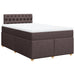 Pat box spring cu saltea, maro închis, 120x200 cm, textil - WALTI WALTI
