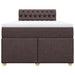 Pat box spring cu saltea, maro închis, 120x200 cm, textil - WALTI WALTI