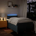 Pat box spring cu saltea, albastru, 120x200 cm, textil - WALTI WALTI
