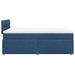 Pat box spring cu saltea, albastru, 120x200 cm, textil - WALTI WALTI