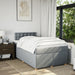 Pat continental cu saltea, gri deschis, 120x200 cm, textil - WALTI WALTI