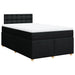 Pat box spring cu saltea, negru, 120x200 cm, textil - WALTI WALTI