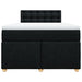 Pat box spring cu saltea, negru, 120x200 cm, textil - WALTI WALTI