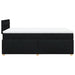 Pat box spring cu saltea, negru, 120x200 cm, textil - WALTI WALTI