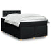 Pat box spring cu saltea, negru, 120x200 cm, textil - WALTI WALTI