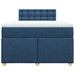 Pat box spring cu saltea, albastru, 120x200 cm, textil - WALTI WALTI