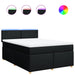 Pat box spring cu saltea, negru, 140x190 cm, textil - WALTI WALTI