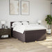 Pat box spring cu saltea, maro închis, 140x200 cm, textil - WALTI WALTI