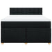 Pat box spring cu saltea, negru, 140x190 cm, textil - WALTI WALTI