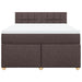 Pat box spring cu saltea, maro închis, 140x200 cm, textil - WALTI WALTI