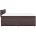 Pat box spring cu saltea, maro închis, 140x200 cm, textil - WALTI WALTI