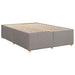 Pat box spring cu saltea, gri taupe, 140x200 cm, textil - WALTI WALTI