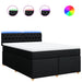 Pat box spring cu saltea, negru, 140x190 cm, textil - WALTI WALTI