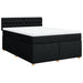 Pat box spring cu saltea, negru, 140x190 cm, textil - WALTI WALTI