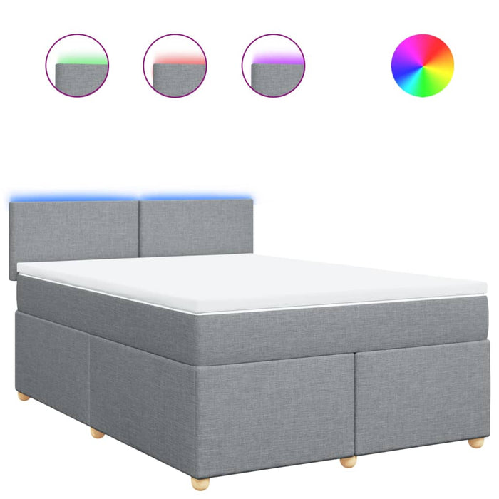 Pat continental, gri deschis, 140x200 cm, material textil - WALTI WALTI