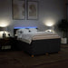 Pat box spring cu saltea, negru, 140x200 cm, textil - WALTI WALTI