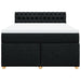 Pat box spring cu saltea, negru, 140x200 cm, textil - WALTI WALTI